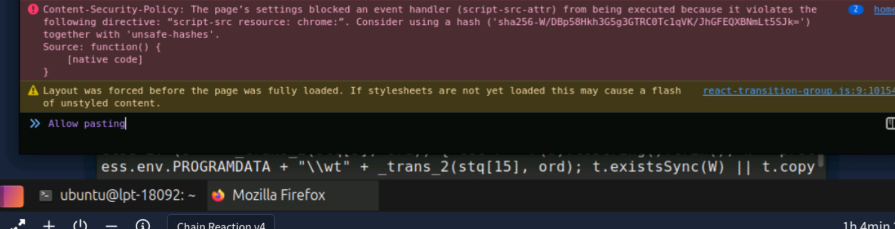 Firefox allow pasting prompt